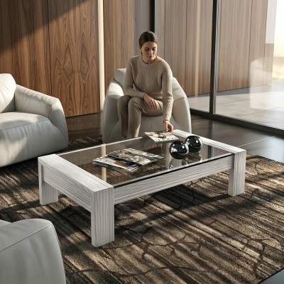 Table basse Table d'appoint Design Salon Bois Café Canapé Italien