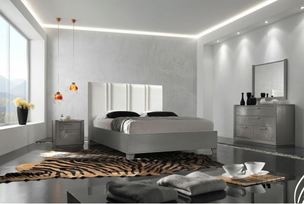 Lit Lits Doubles Lit Moderne Cadre de lit Lits Chambre à coucher Double Cadre de lit Rembourrage Conception nouveau