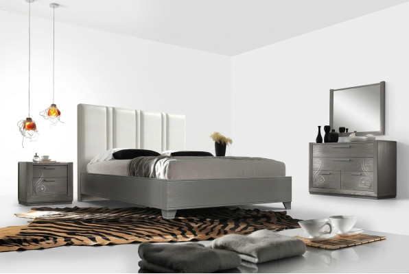 Lit Lits Doubles Lit Moderne Cadre de lit Lits Chambre à coucher Double Cadre de lit Rembourrage Conception nouveau