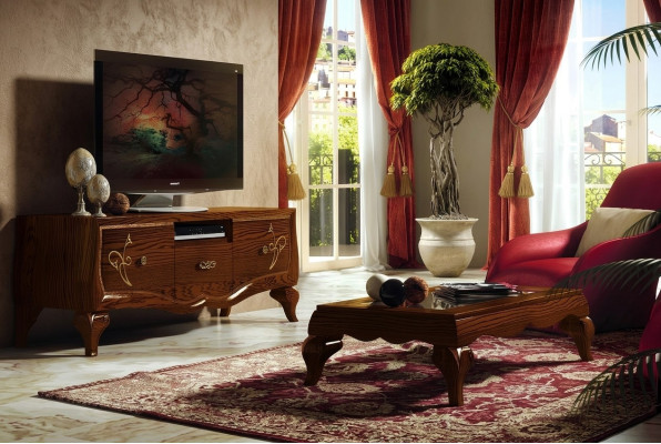 Meuble bas Armoire Meuble TV Salle de séjour Bois Meuble Armoire Classique Buffet nouveau