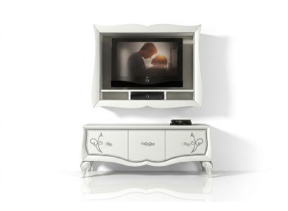 Meuble TV luxueux Buffet Armoire Commode Armoire TV Bois Moderne Design Nouvelle