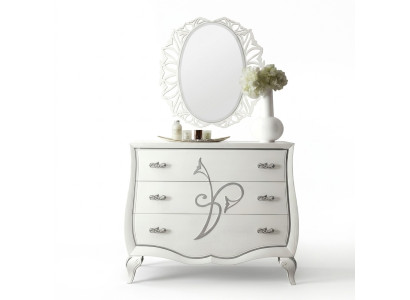 Commode Miroir Commodes Armoire Luxe Étagère Console Groupe de meubles nouveau Ensemble 2pcs.