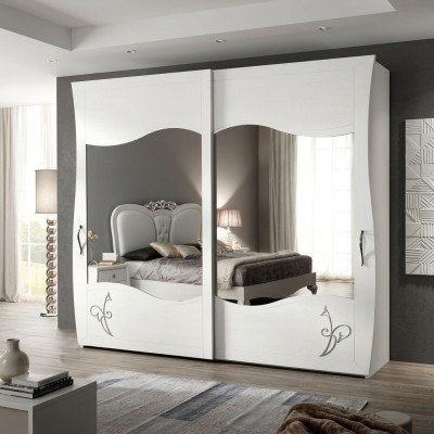 Armoire polyvalente étagères placard étagère rangement vestiaire miroir