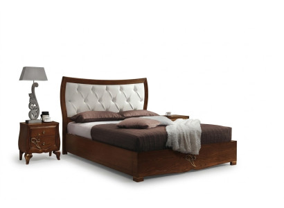 Chambre Lit Table de chevet Lits Groupe Bois Double Conception Suite Ensemble 3 pièces