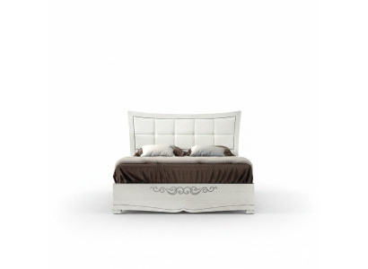 Lit double Lit de luxe en bois Cadre de lit et cadre de lit blanc Design moderne nouveau
