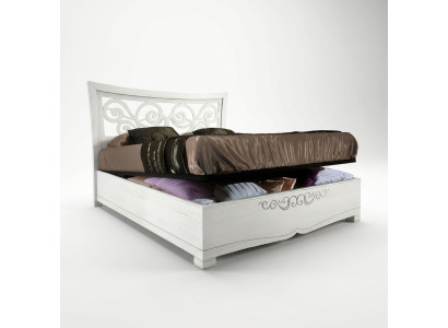 Cadre de lit e lit double Lit Lits de luxe Cadre de lit en bois Blanc Design Moderne nouveau