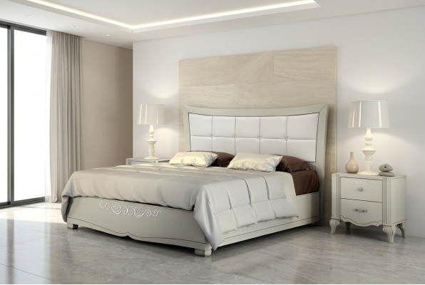 Design de literie de luxe pour lits doubles, chambre à coucher en bois moderne, cadre de lit nouveau.