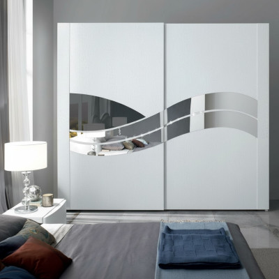 Armoire Armoires de vêtements Meubles Armoire en bois Armoire Miroir