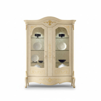 Vitrine de meubles de luxe italiens présentoir armoire placard design en verre garde-robe