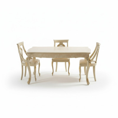 Table à manger extensible design classique Table à manger en bois italien Meubles Tables