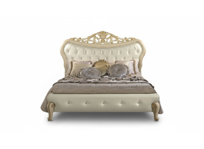 Chesterfield Bett Polster Design Luxus Doppel Hotel Betten Italienische Holz Neu