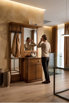 Porte-manteau Étagère Armoire Garde-robe Meubles Armoires Buffet Bois