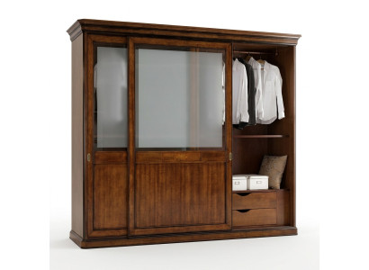 Armoire en bois massif Armoire Solide Meubles de chambre à coucher Armoire en bois Italie