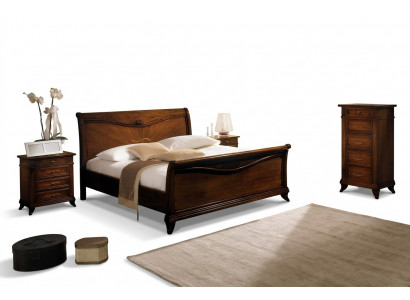 Classique s Bed Meubles de luxe Lits Mobilier de chambre Table de chevet 2x 3 pièces.