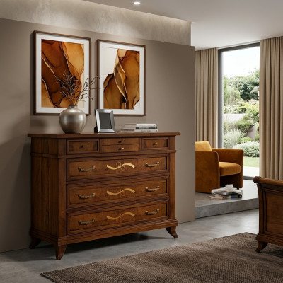 Commode Armoire Buffet Mobilier italien Véritable bois Commodes Buffets neuf