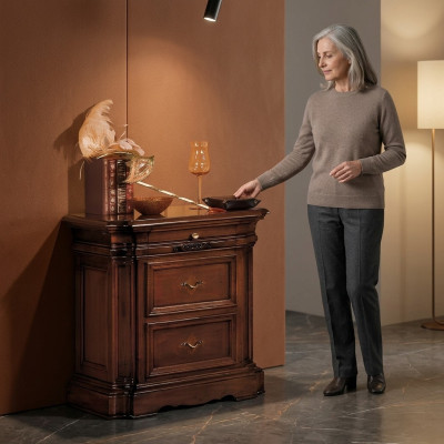 Table de chevet Armoire Armoires Mobilier de chambre à coucher Italie Tables de chevet Table d'appoint