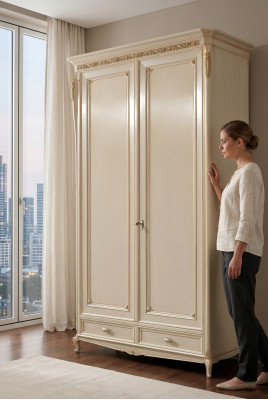 Armoire en bois massif Armoire en bois massif Mobilier de chambre en Italie Armoire en bois