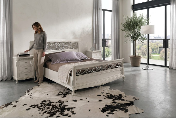 Meubles de chambre à coucher Ensemble complet de 3 pièces Lits Mobilier italien