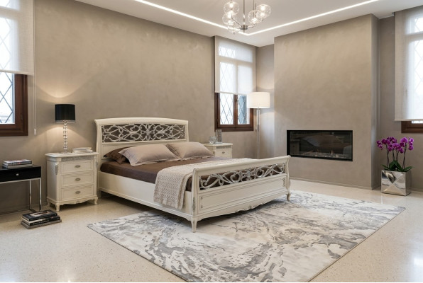 Meubles de chambre à coucher Ensemble complet de 3 pièces Lits Mobilier italien