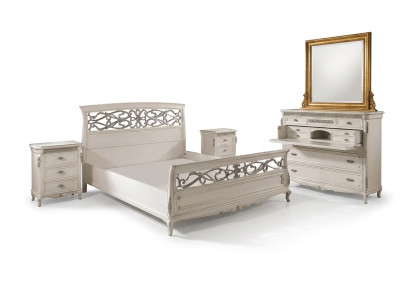 Meubles de chambre à coucher Ensemble complet de 3 pièces Lits Mobilier italien