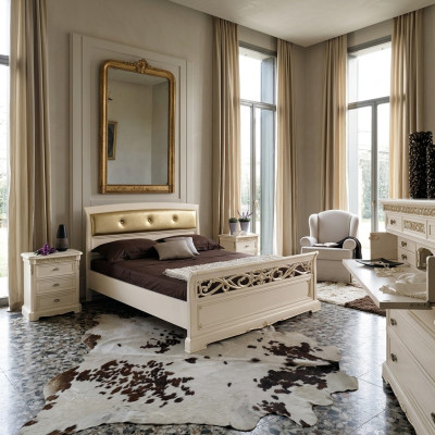 Lit Chambre Mobilier Ameublement Complet Ensemble Double Lits 3 pièces.