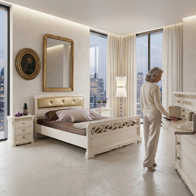 Lit Chambre Mobilier Lits Doubles Mobilier de Luxe Vaccari cav giovanni neuf