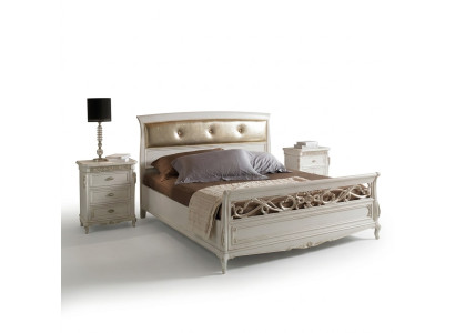 Mobilier de chambre à coucher 3pcs. Ensemble complet de lit Tables de chevet Italie nouveau