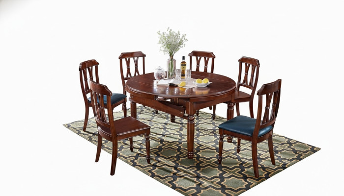 Table à manger Mobilier de design Ameublement Table coulissante Tables Table en bois massif
