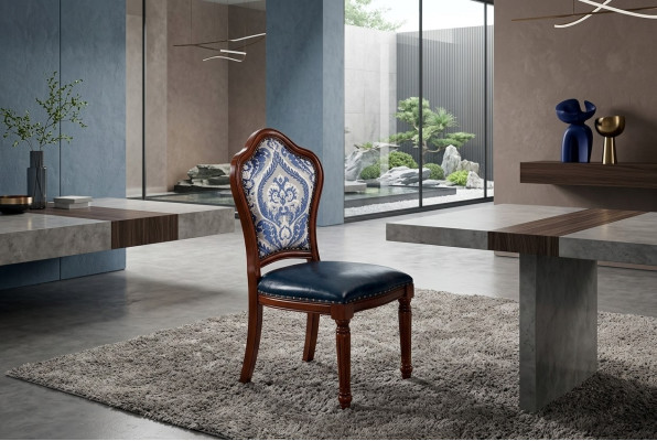 Ensemble complet Groupe de salle à manger Chaises en bois Ensemble de salle à manger Mobilier de luxe 6