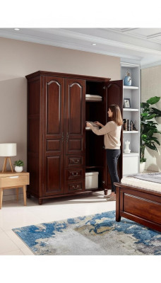 Armoire Chambre Bois Design Classique Mobilier Armoires Nouvelles