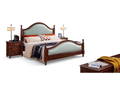 Lit Double lit Lit en bois Meubles Bois massif Chambre en bois Lits