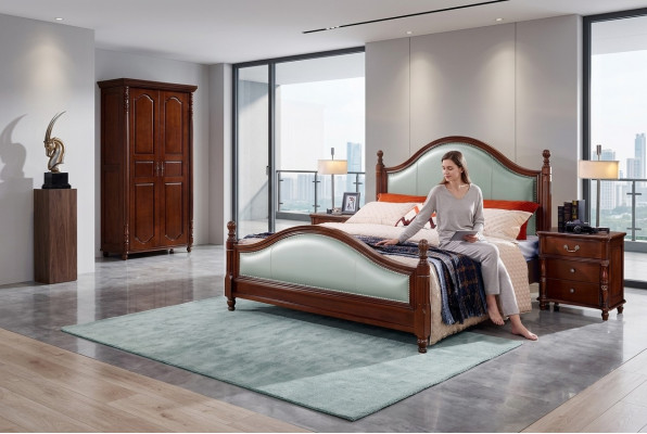 Lits design Mobilier de luxe 2x Tables de chevet 3 pièces. Ensemble de chambre