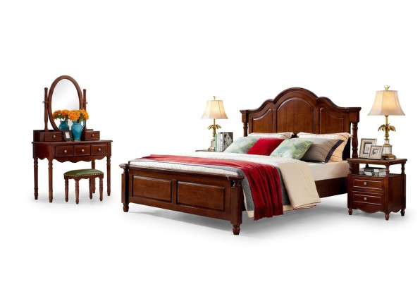 Lits de design Meubles de luxe 2x Tables de chevet 3 pièces. Ensemble de chambre