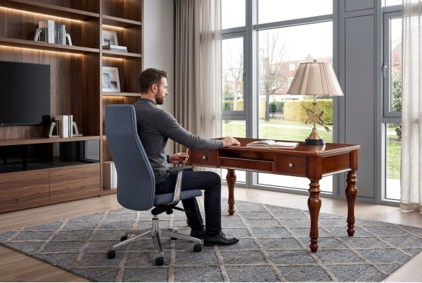 Bureau Bureau Accoudoir Chaise Salle d'étude Mobilier de bureau Meubles