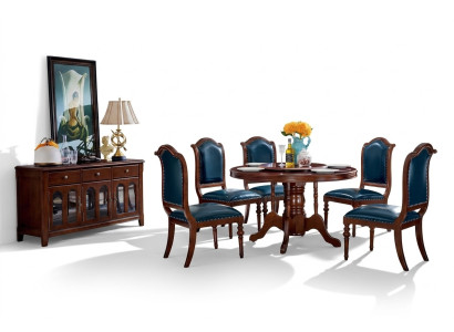Ensemble complet Table à manger 6 chaises Commode Set salle à manger Ess Groupe Table en bois neuf