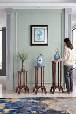 Stand de fleurs, Stand de fleurs, Stand de fleurs en bois, Ensemble de 3 supports pour pots de fleurs