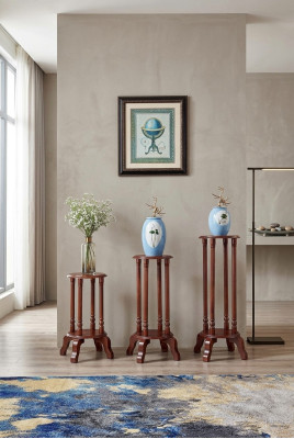 Stand de fleurs, Stand de fleurs, Stand de fleurs en bois, Ensemble de 3 supports pour pots de fleurs