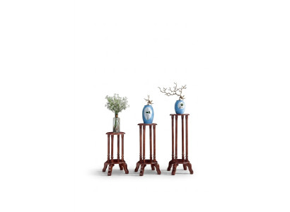 Stand de fleurs, Stand de fleurs, Stand de fleurs en bois, Ensemble de 3 supports pour pots de fleurs