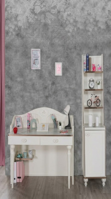 Étagère à livres Bureau Mobilier de chambre pour enfants Étagères pour enfants 2 pièces. ensemble