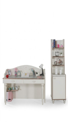 Étagère à livres Bureau Mobilier de chambre pour enfants Étagères pour enfants 2 pièces. ensemble
