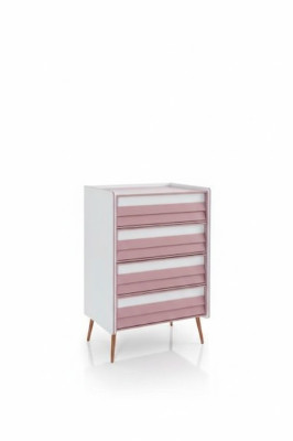 Chambre d'enfants Chambre des jeunes Commode Armoire d'enfants Mobilier bicolore Filles nouveauté