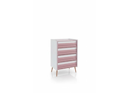 Chambre d'enfants Chambre des jeunes Commode Armoire d'enfants Mobilier bicolore Filles nouveauté