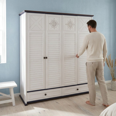 Armoire Armoire Mobilier de chambre de jeunes Design Chambre de jeunes Blanc nouveau