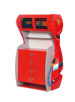 Chambre d'enfant Ensemble de voiture Lit Armoire Commode Bureau Garçon Mobilier 4 pièces