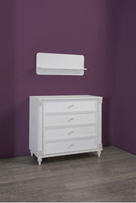 Chambre d'enfants. Commode moderne avec tiroirs Meubles en bois massif Chambre de designer neuve