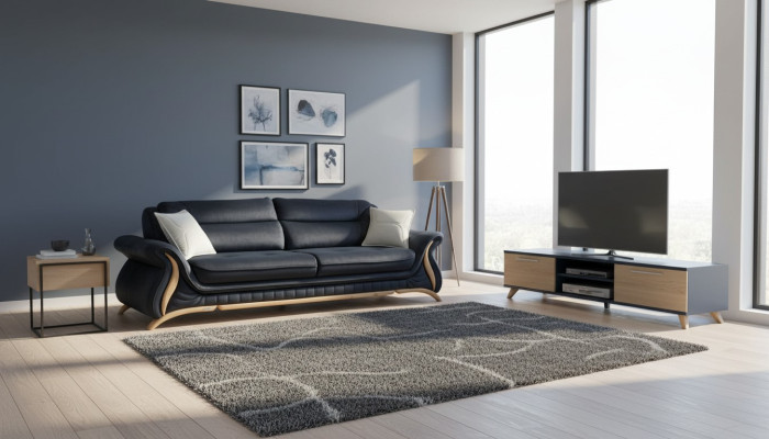 Canapé Canapé Rembourrage 3 Places Imitation Cuir Canapés Fauteuils Ensembles de Sièges Design