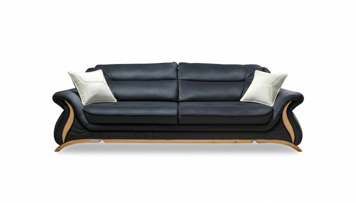 Canapé Canapé Rembourrage 3 Places Imitation Cuir Canapés Fauteuils Ensembles de Sièges Design