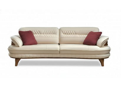 Canapé 3 places Canapés Sofas Art Déco Trois places Nouveau Textile Luxe Canapé Rembourrage
