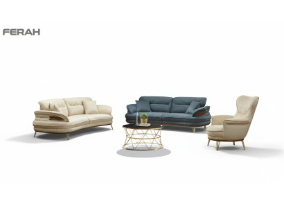 Ensemble de canapés 3+3+1 Fauteuil Canapés Suite Siège Ensemble de luxe
