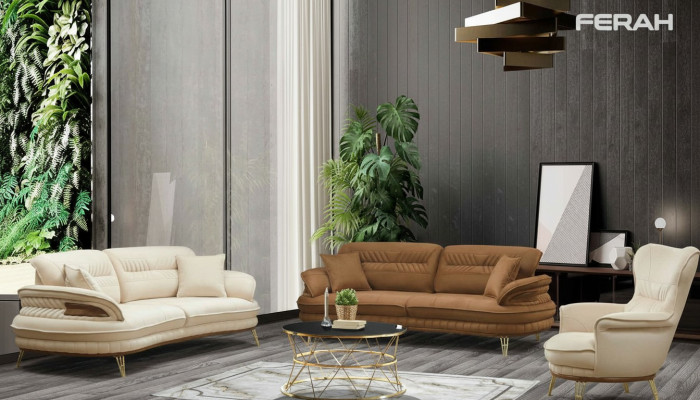 Ensemble de canapés de luxe 3+3+1 place trois canapés design fauteuilibBundleOrNilEnsemble de canapés de luxe 3+3+1 place trois canapés design fauteuil